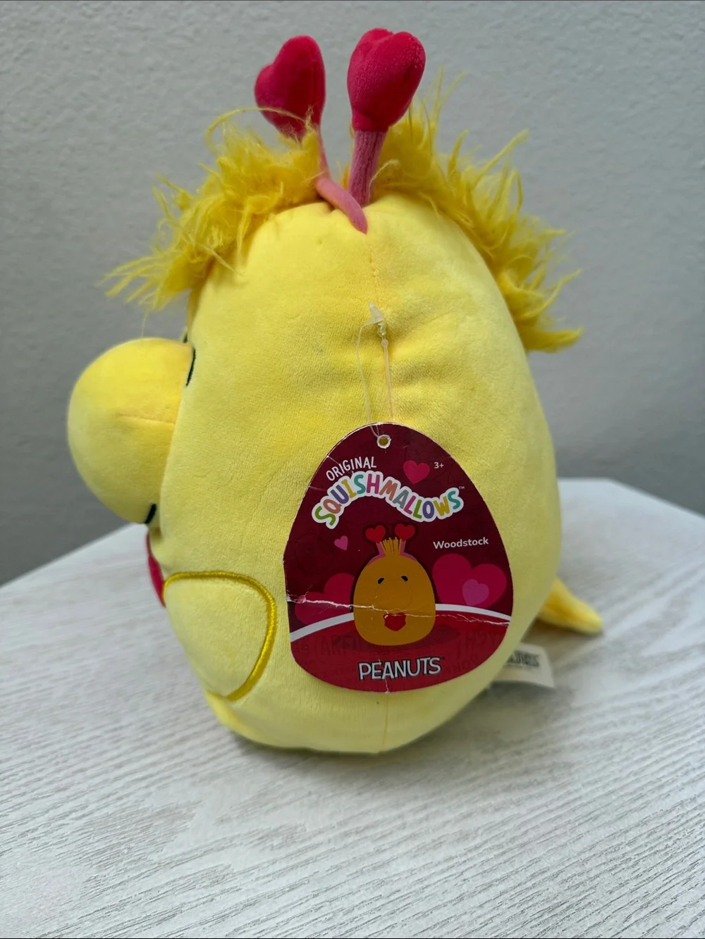 2022 8 Inch Peanuts Valentines Woodstock with Hearts Squishmallow Plush